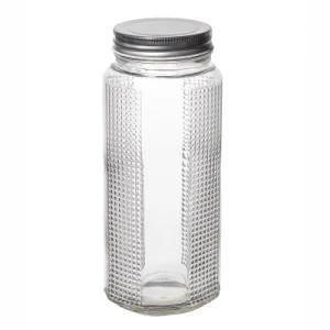 Customize Suppliers High Quality Clear Round Empty Glass Food Jars with Screw Lids 910ml