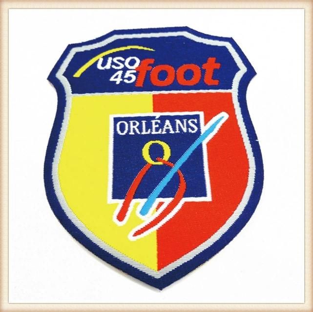 Woven Textile Patches Logo Design as Clothing Labels