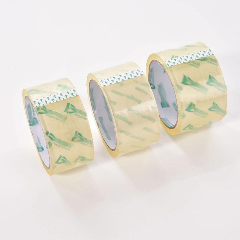 Supertransparent Packing Carton Sealing Roll BOPP Glue Tape for Office Transportation Home