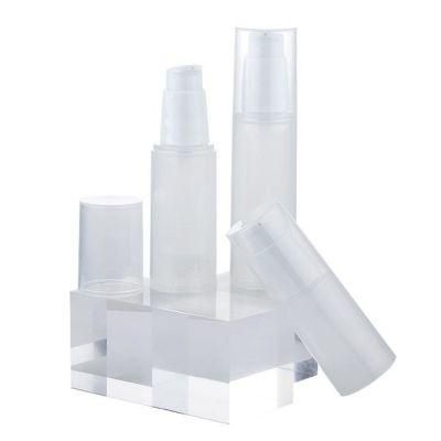 20ml 30ml 50ml Empty Plastic Cosmetic Bottle Transparent/Frosted Airless Pump Vacuum Toiletries Container PP Vacuum Lotion Bottle