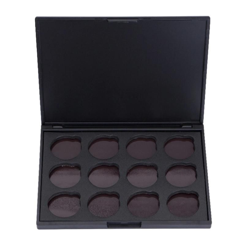 12 Colors Empty Magnetic High-Grade Make-up Palette DIY Eye Shadow Pigment Tray Holder Box Case Without Glitter Eyeshadow