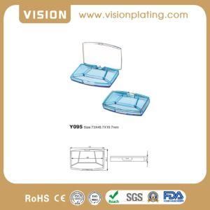 High Class Round Shape Plastic Eyeshadow Palette Case Compact Box