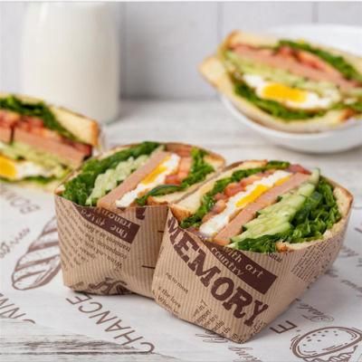 Liner Paperboard Food for Packaging Custom Greaseproof Sandwich Kraft Paper