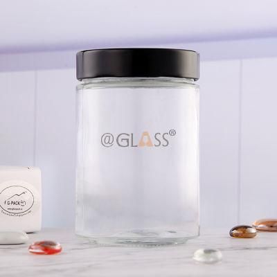 Glass Packing Bottle with Screw Cap for Food