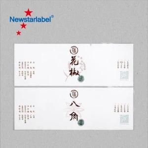 Custom Waterproof Adhesive Food Label Label Sticker