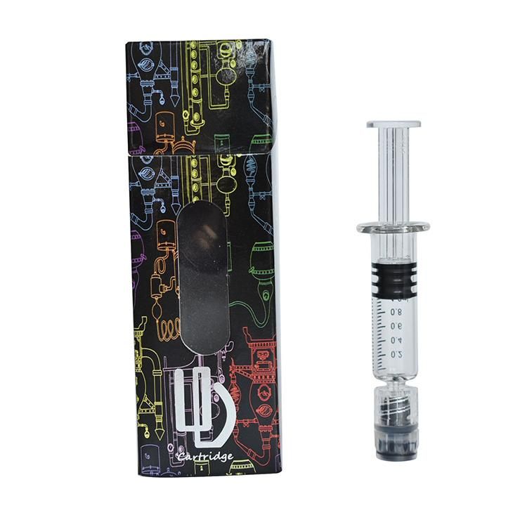 Byblossom Cheapest Price Luer Lock 1ml Glass DAB Applicator Syringes and Packaging Box