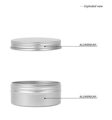 5ml 15ml 30ml 50ml 60ml 80ml 100ml 200ml Durable Silver Aluminum Tin Can