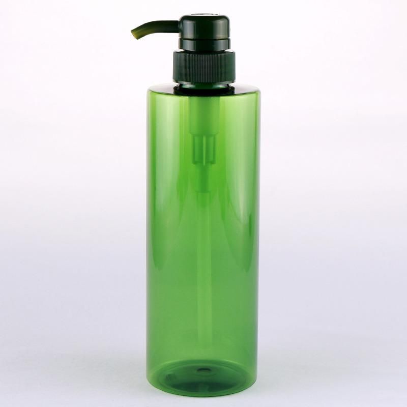 Clear Green Empty 500ml Custom Logo Lotion Bottle Hotel Pet Foam Soap Plastic Pump Bottles for Shampoo