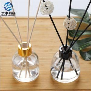 Screw Cap 100ml Round Attar Diffuser Glass Bottle for Home Decor