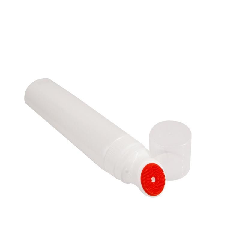 Facial Cleanser Cosmetic Packaging Tube with Silicone Brush Applicator