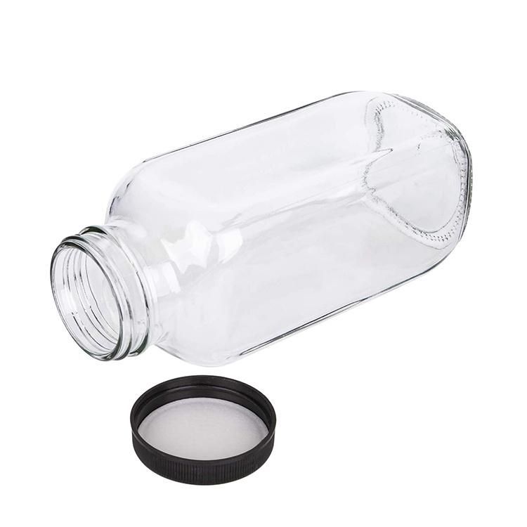 Wholesale 350ml 500 Ml 750 Ml Empty Square Juice Beverage Glass Bottle