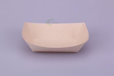 Chip Scoop Box Square Base Disposable Paper Boat Tray Containers