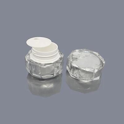 in Stock 1 Oz 2 Oz 4oz 5g 10g 12g 15g 30g 50g Diamond Clear Empty Cosmetic Plastic Makeup Jars with Lids