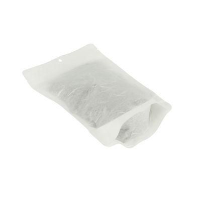 Food Grade Laminated Transparent Rice Paper Stand up Pouches for Coffee Bean Tea Leaf Snack Food Packaging