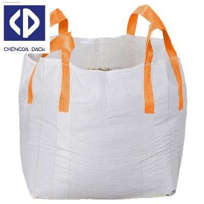 China 1000kg 1500kg PP FIBC Big Jumbo Bag for Wood Agricultural Grain Transport Jumbo Bags