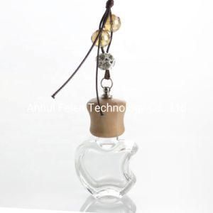 Wholesale 5ml Apple Shaped Air Freshener Diffuser Empty Bottle Wooden Hanging Cap Car Perfume Bottle&Nbsp;