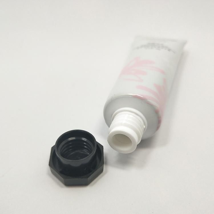 Empty 100ml Clear Plastic Tube Flip Top Cap, Face Wash Cream Soft Tubes Packaging for Cosmetics