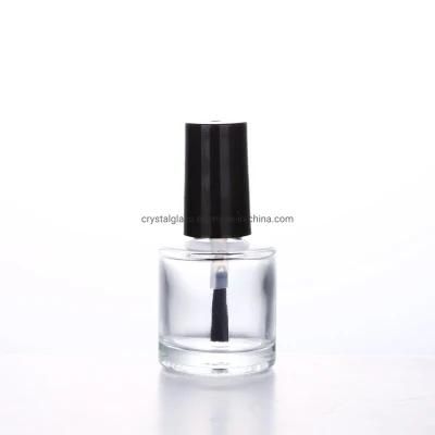 Empty Clear Square and Round Nail Polish Bottle for Cuticleoil with Brush Caps