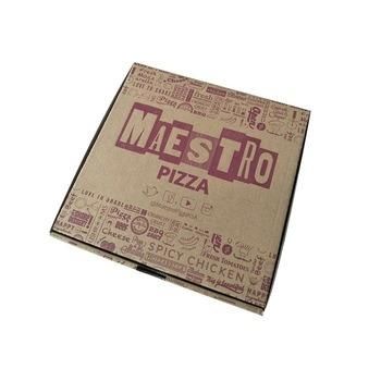 Customized Printed Kraft Paper Corrugated Box Pizza Packing Boxes
