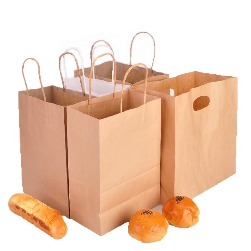 Greaseproof Sandwich Food Packaging Bags with Two Sides Open