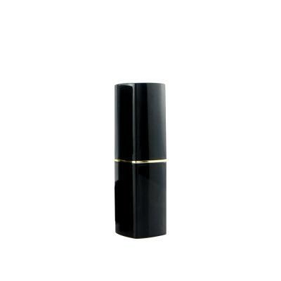 Bulk Wholesale Fancy Square Luxury Black Lipstick Empty Tubes High Quality Lip Balm Container