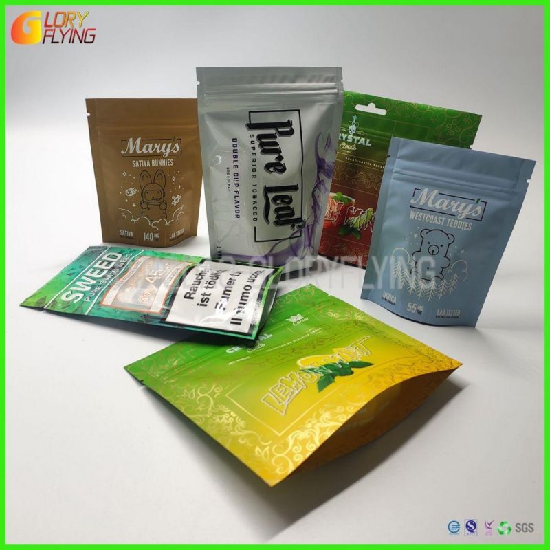 Wholesale Bisphenol a Free Custom Printing Waterproof, Leakproof, Fruit and Vegetable Food, Tobacco Storage Can Be Re-Closed Zipper Slider Zipper Bag