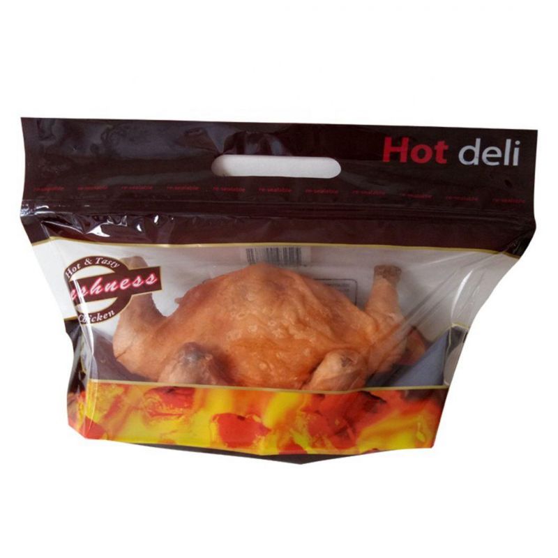 Plastic Stand up Zipper Bag for Hot Chicken Food Packaging Plastic Bag with Zipper