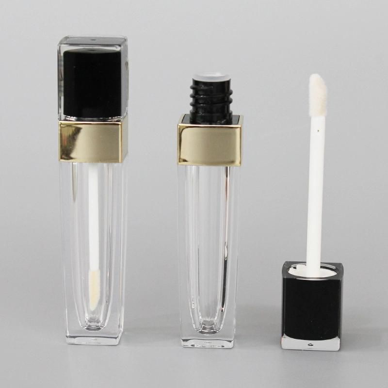 Square Lip Gloss Containers with Applicator Cosmetic Packaging