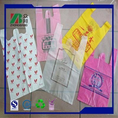 Reuseable Strong Plastic Vest Handle Bag