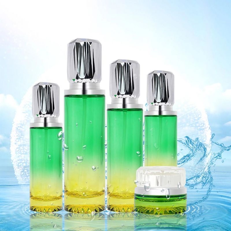 Low Price China Round Bottle OEM/ODM Hot Selling Recycle Glass Lotion Pump Bottles