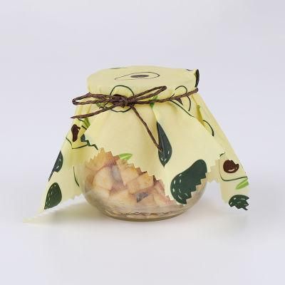 China Factory Wholesale Environmental No Plastic Reusable Safe Biodegradable Beeswax Food Wrap