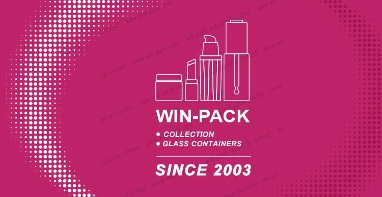 Empty Luxury White Frosted Clear Glass Jar for Cream Cosmetic Packing 15g 30g 50g 100g