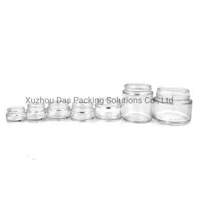 Various Sizes Gold Silver Cosmetic Cream Jar Sets 100g
