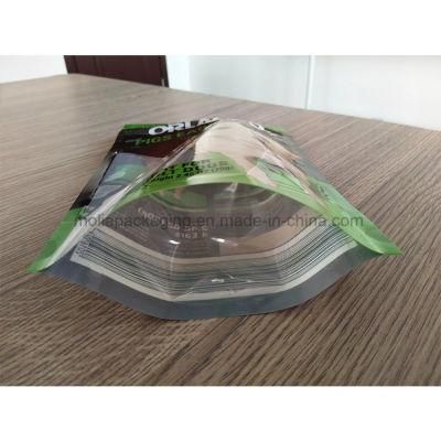 Plastic Bag/Custom Printing Stand up Pouch for Dog Food with Zipper Clear Window for 70g Bags