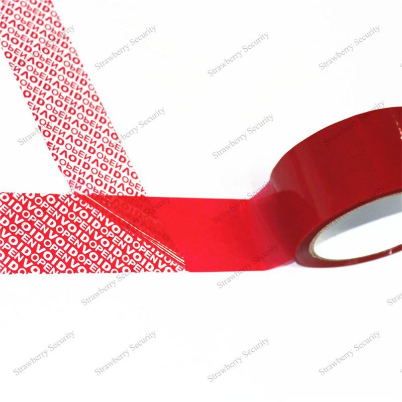 50mm*50m Red Tamper Proof Tape Security Tape Void