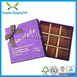 Gold Logo High Quality Paper Gift Box for Chocolate Candy