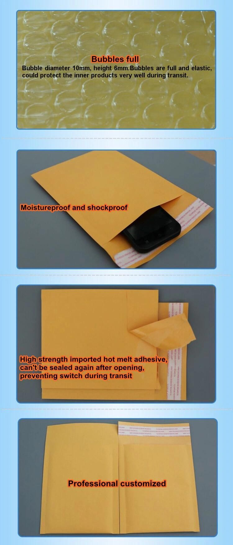 Customized Plastic Packaging Air Bubble Mailer Bubble Envelope