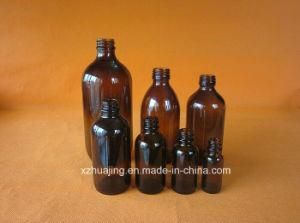 1oz 2oz 4oz 8oz 16oz Amber Round Boston Dropper Bottle