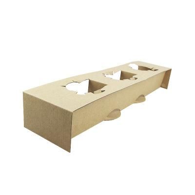 Eco-Friendly Takeout Coffee Cup Holder Tray with Corrugated Paper Box