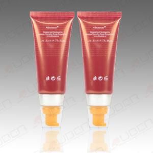 Eco-Friendly Clear Plastic Cosmetic Tube with Pump