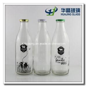 1000ml Silk Printing Glass Milk Bottle