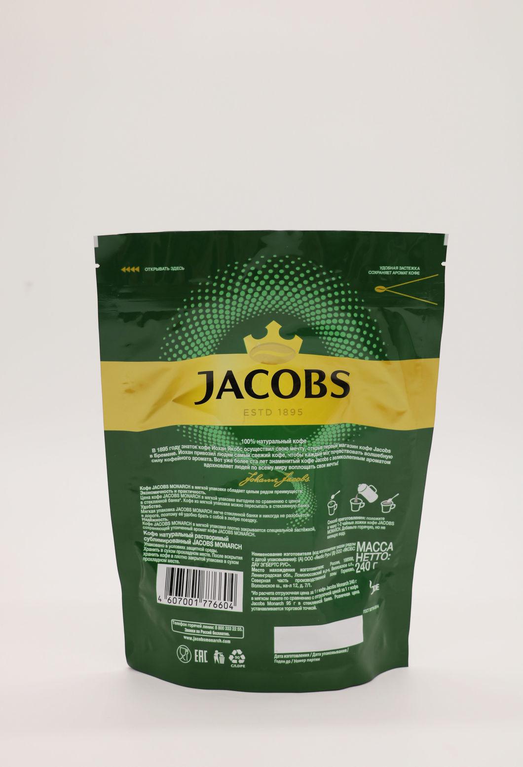 Custom Stand up Zip Lock Bag Coffee Packaging Plastic Pouch