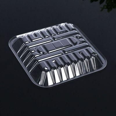 Eco-Friendly Disposable Supermarket Plastic Blister Packaging PP Black Food Tray For Meat