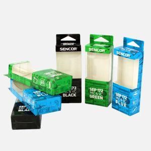 Custom Retail Electronic Product Pet Plastic Box Printing Window Cardboard Paper Box