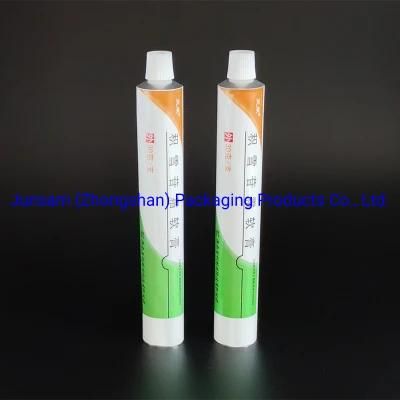 Pharmaceutical Ointment Tube Pure Aluminium Collapsible Packaging Customized Printing 6 Colors