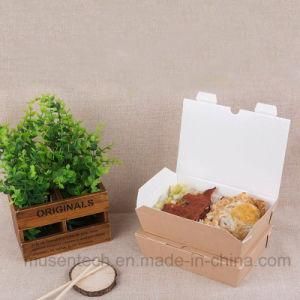 Plain Corrugated Paper Box Take Away Fast Food Packaging