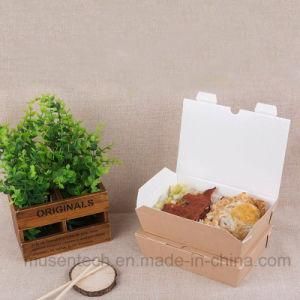 Plain Corrugated Paper Box Take Away Fast Food Packaging