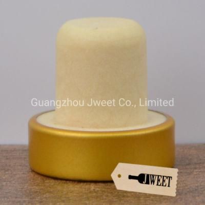 Custom T Shaped Gold Silver Metal Synthetic Cork Stopper