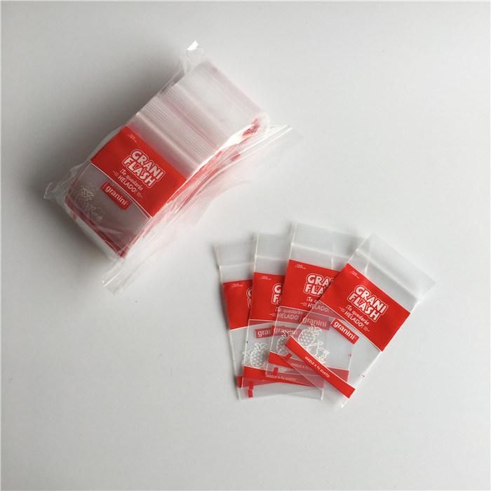 Custom Reusable Food Storage Printed Single Track Zip Packaging Bag