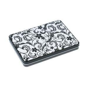Black and White Pattern Style Business Card Storage Tin Box Support Customization